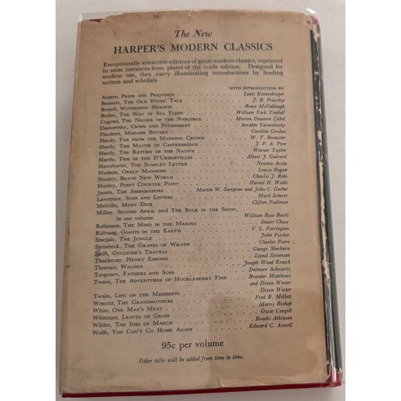 Vintage 1951 The Jungle By Upton Sinclair Hardcover Book Harpers Modern Classics - Picture 10 of 16